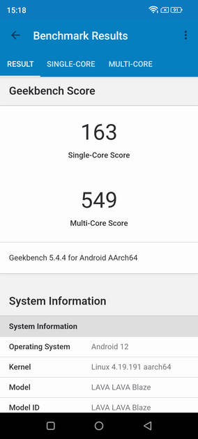 Geekbench5 Benchmark
