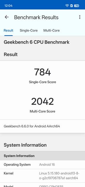 Geekbench6 Benchmark