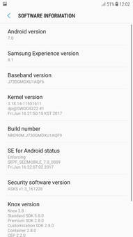 galaxy j7 pro model number