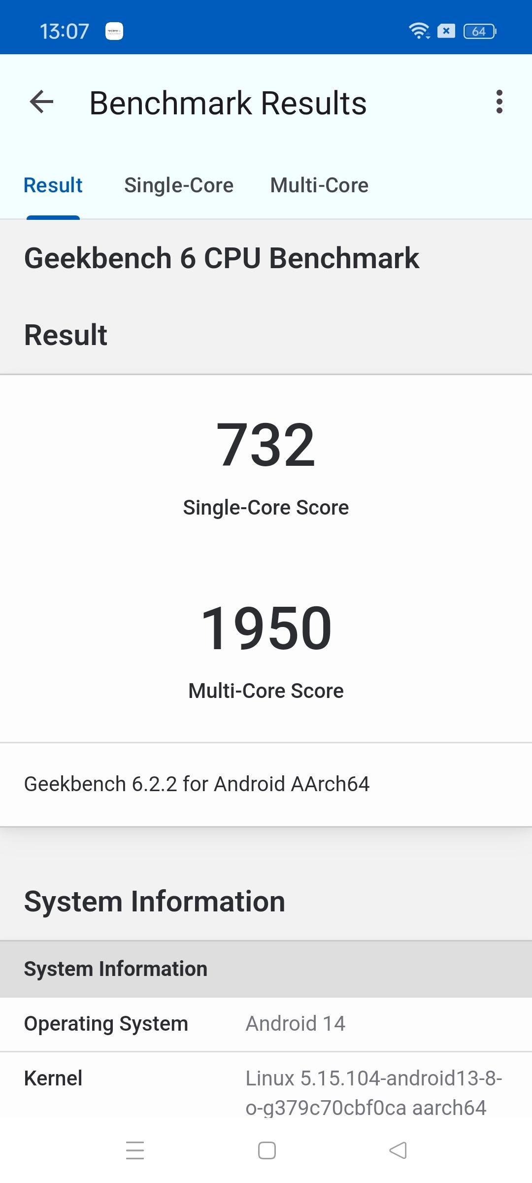 Geekbench6 Benchmark