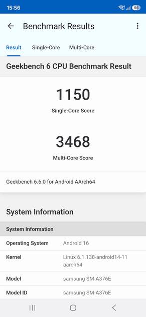 Geekbench6 Benchmark