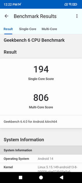 Geekbench6 Benchmark