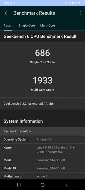 Geekbench6 Benchmark