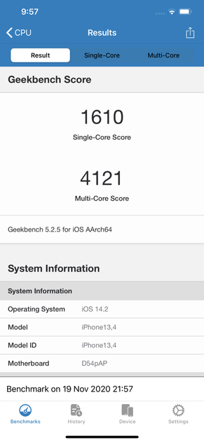 Geekbench5 Benchmark