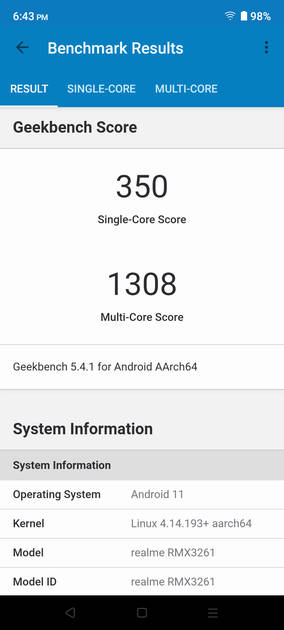 Geekbench5 Benchmark