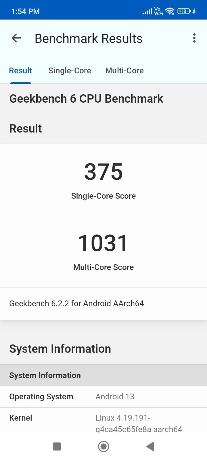 Geekbench6 Benchmark