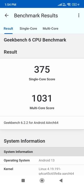Geekbench6 Benchmark