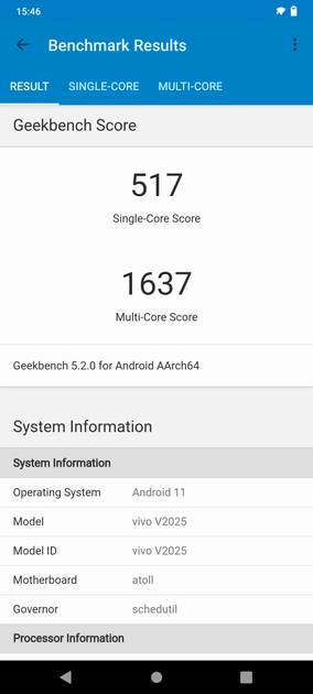 Geekbench5 Benchmark