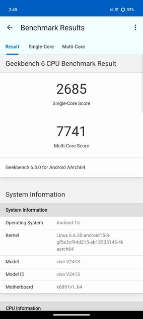 Geekbench6 Benchmark