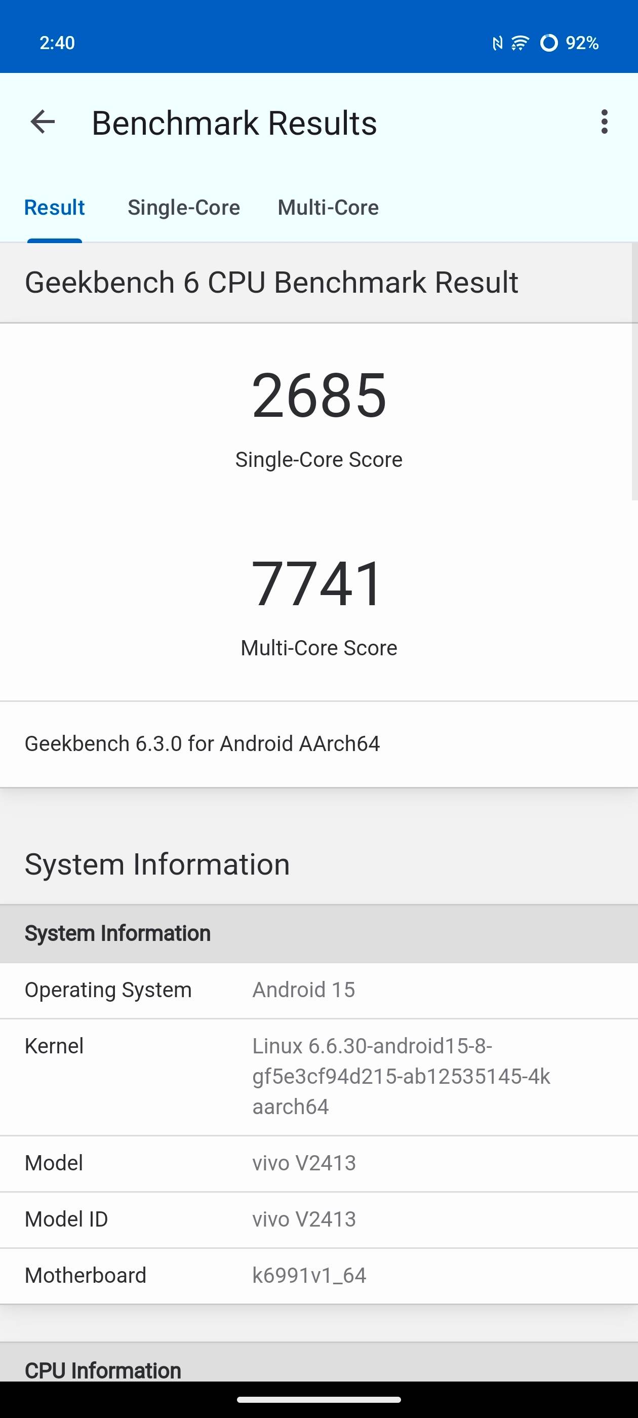 Benchmarks