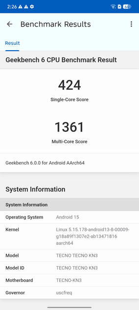 Benchmarks