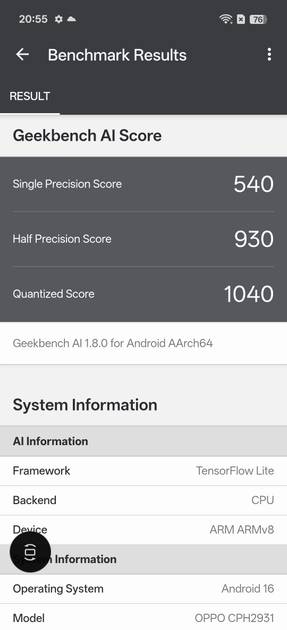 GeekBench AI