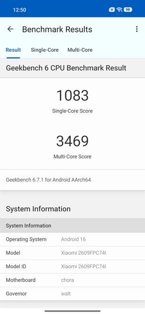 Geekbench6 Benchmark