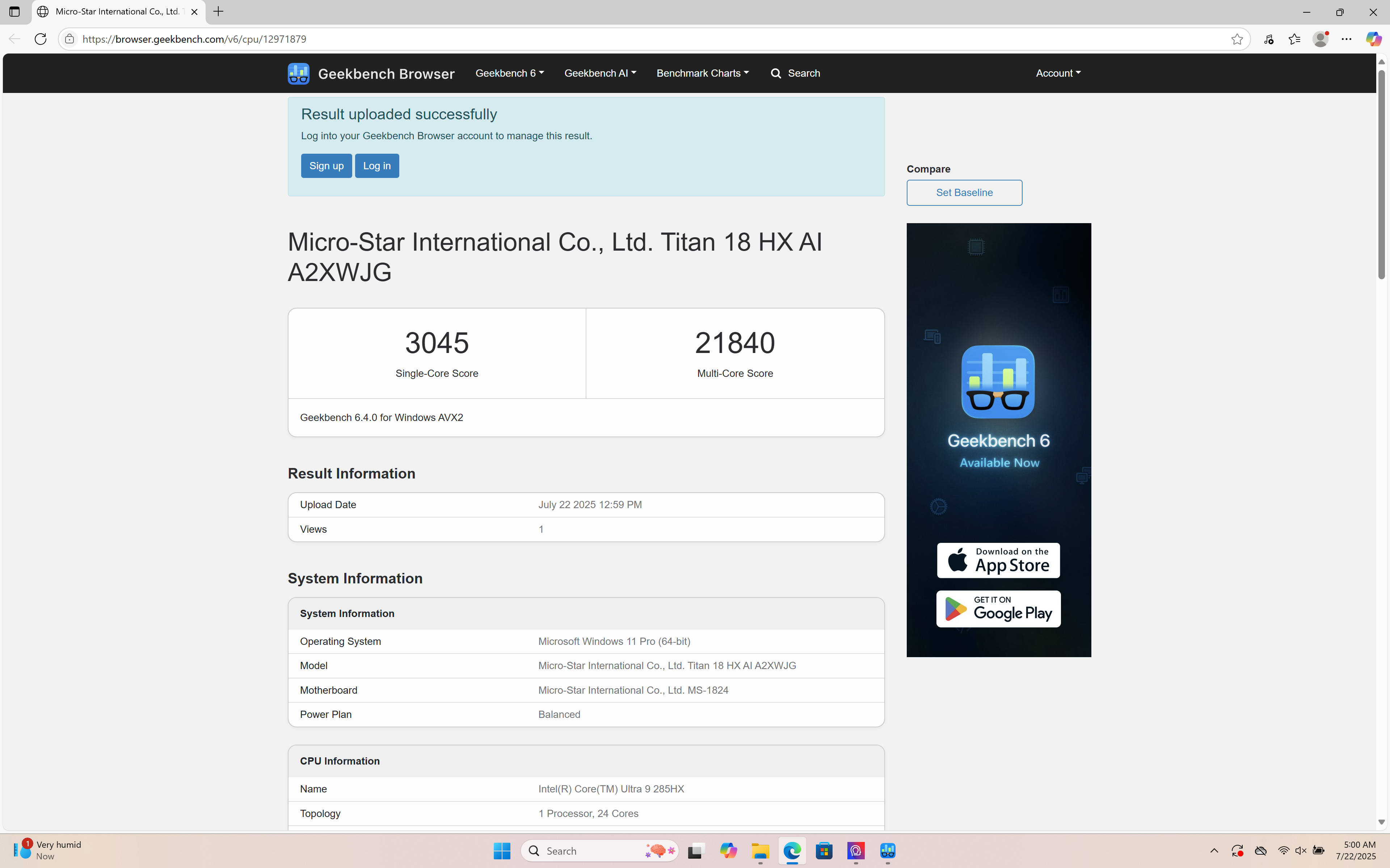 Benchmarks