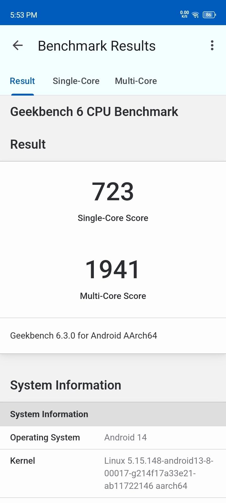 Benchmarks