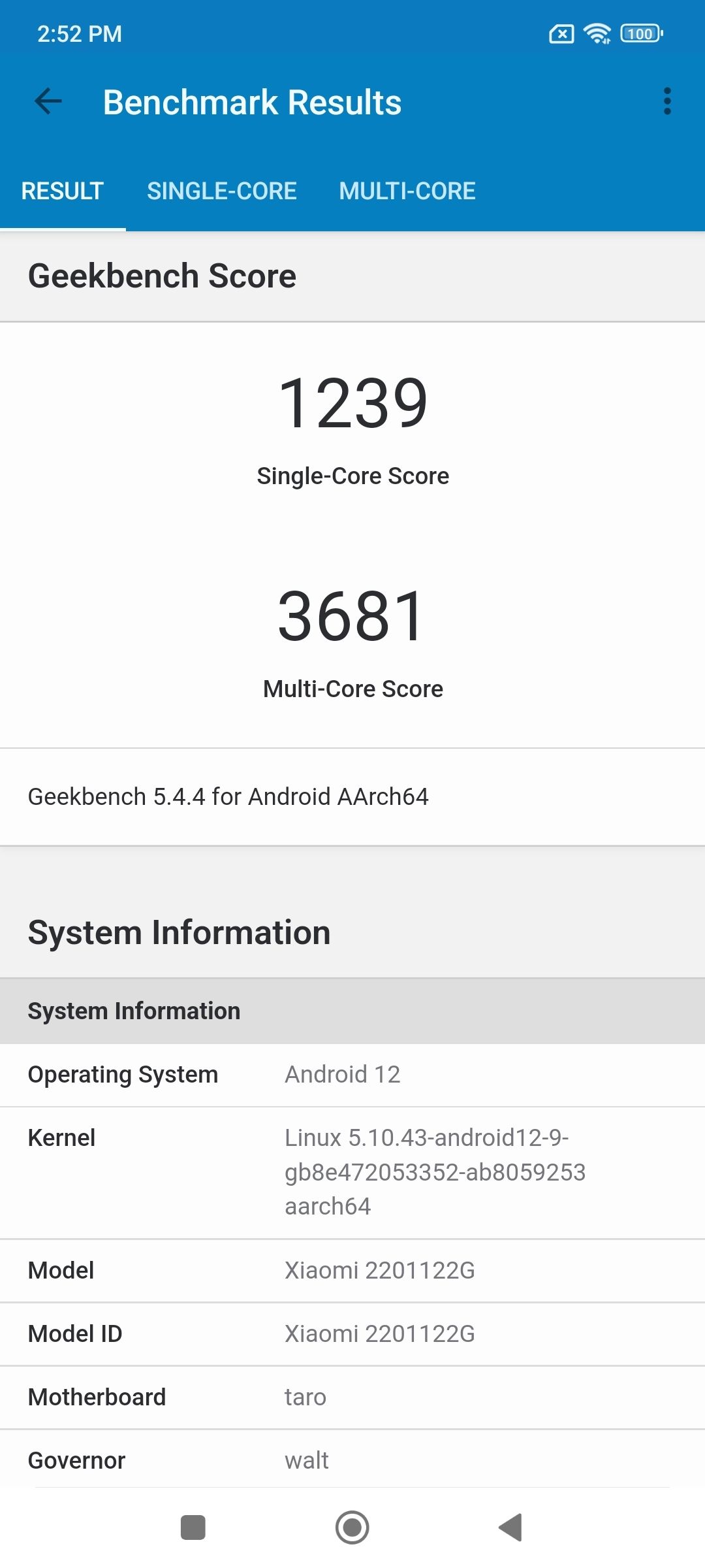 Benchmarks
