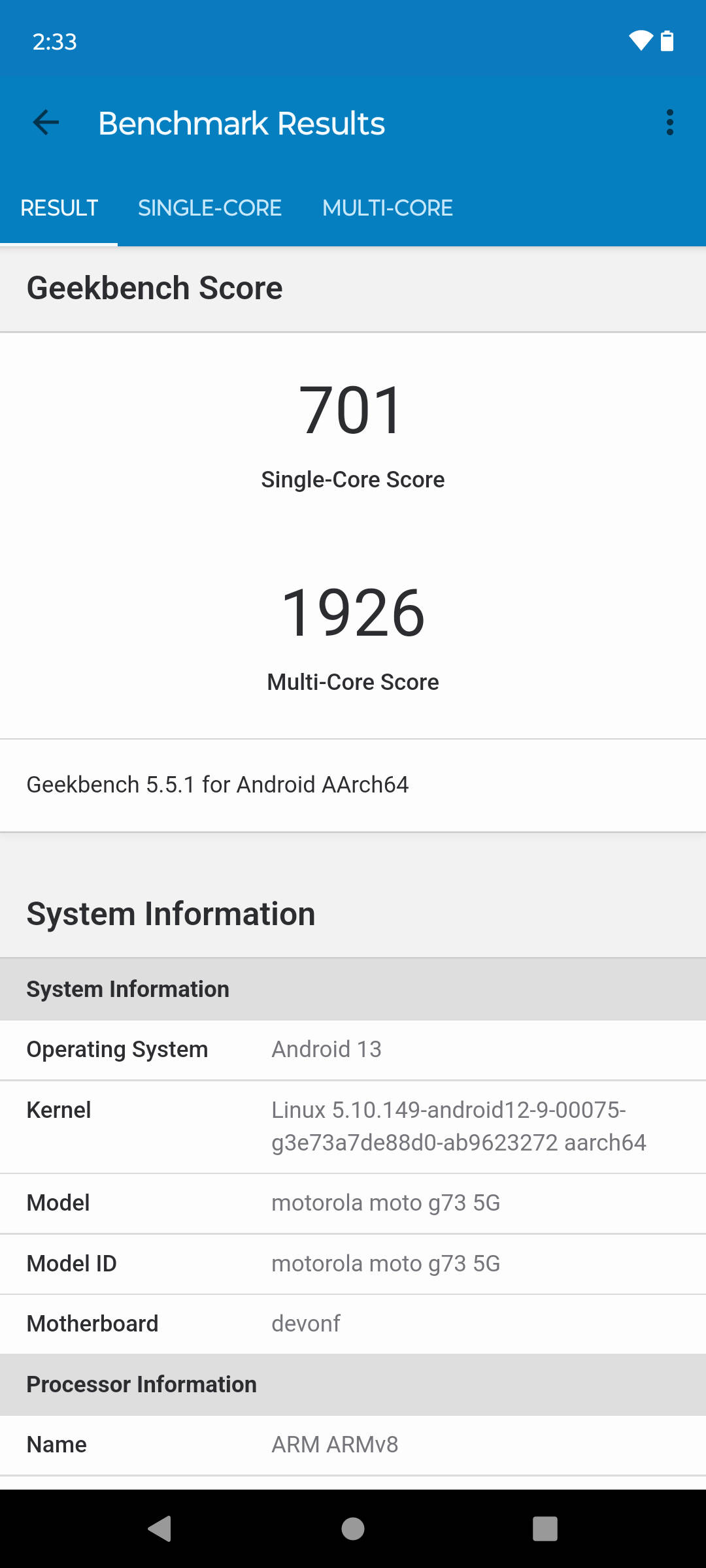Benchmarks