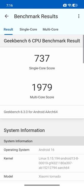 Geekbench6 Benchmark