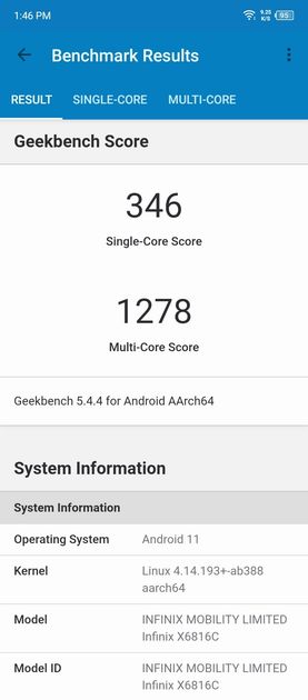 Geekbench5 Benchmark