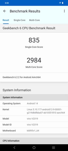 Geekbench6 Benchmark