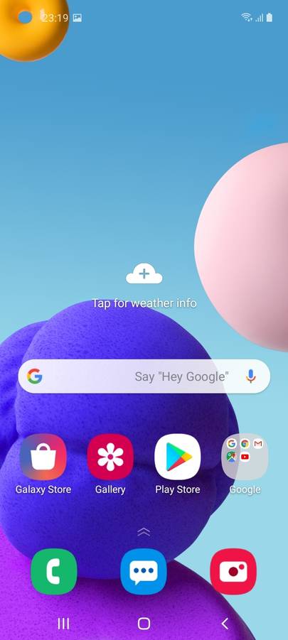samsung galaxy a21s screen