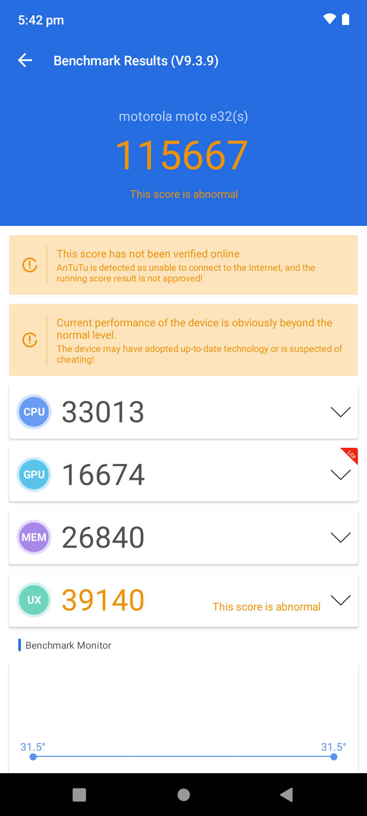 Moto E32s AnTuTu Score Geekbench, GFXBench & PCMark Score Results