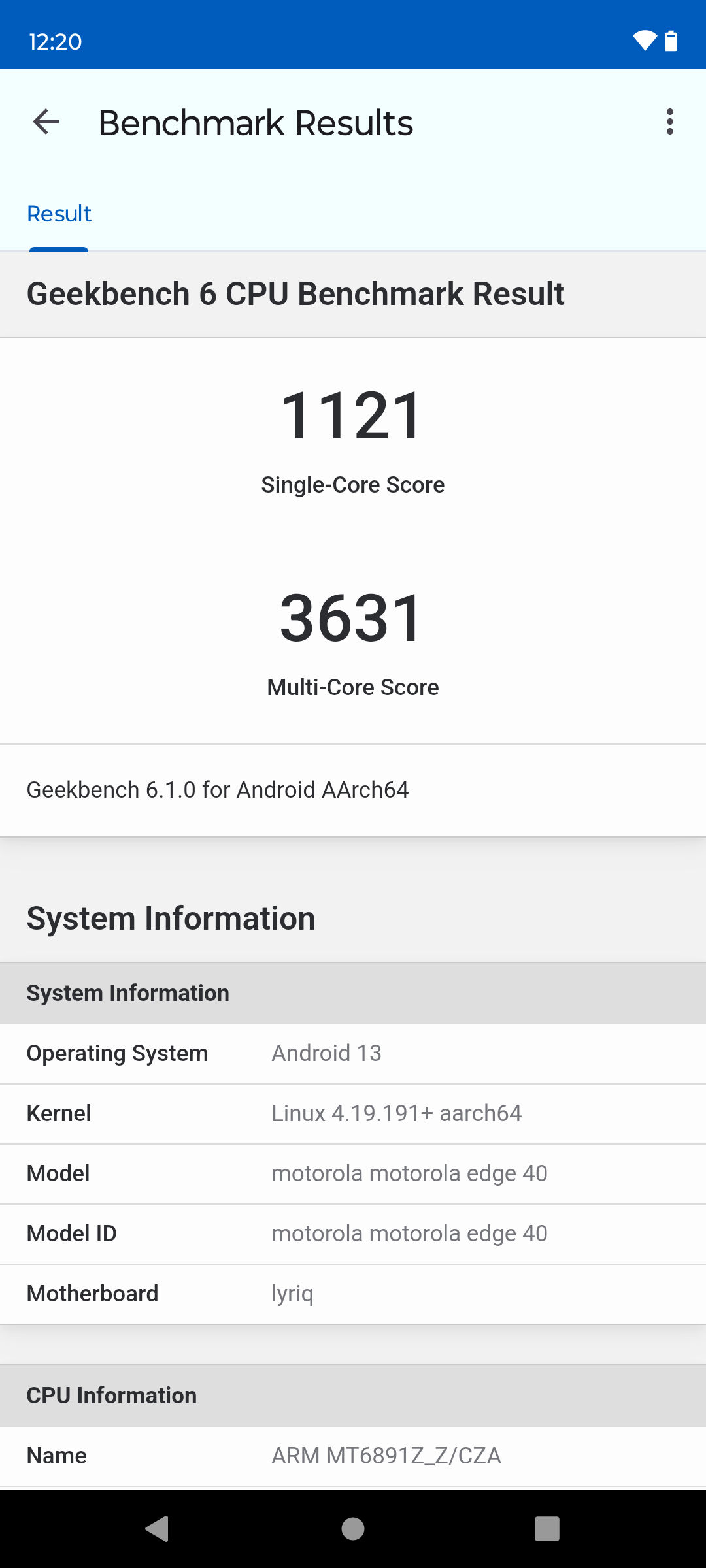 Benchmarks