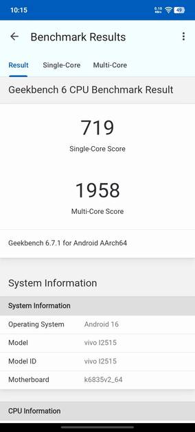 Geekbench6 Benchmark