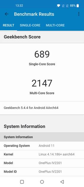 Geekbench5 Benchmark