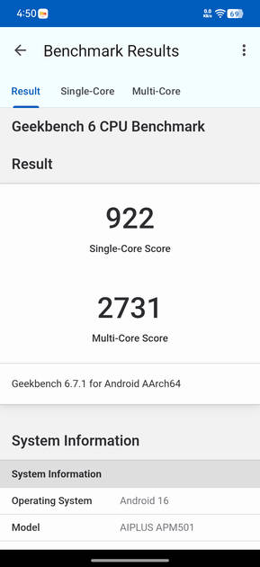 Geekbench6 Benchmark