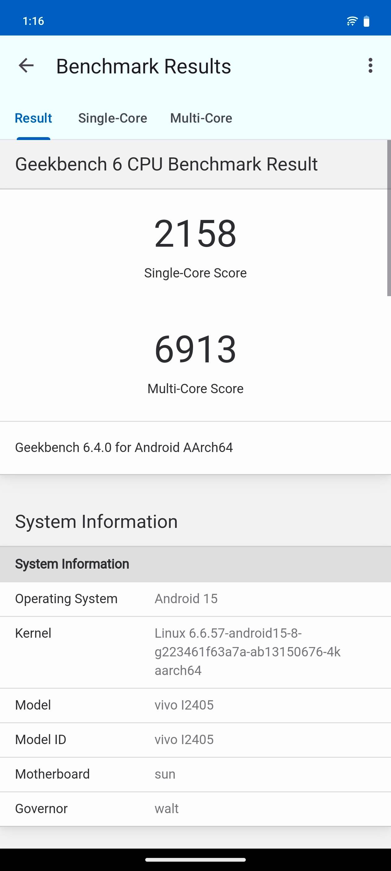 Benchmarks