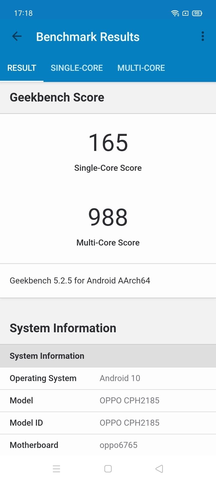 Geekbench5 Benchmark