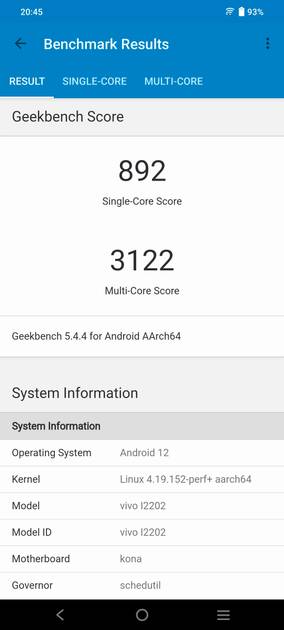 Geekbench5 Benchmark