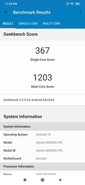 Geekbench5 Benchmark