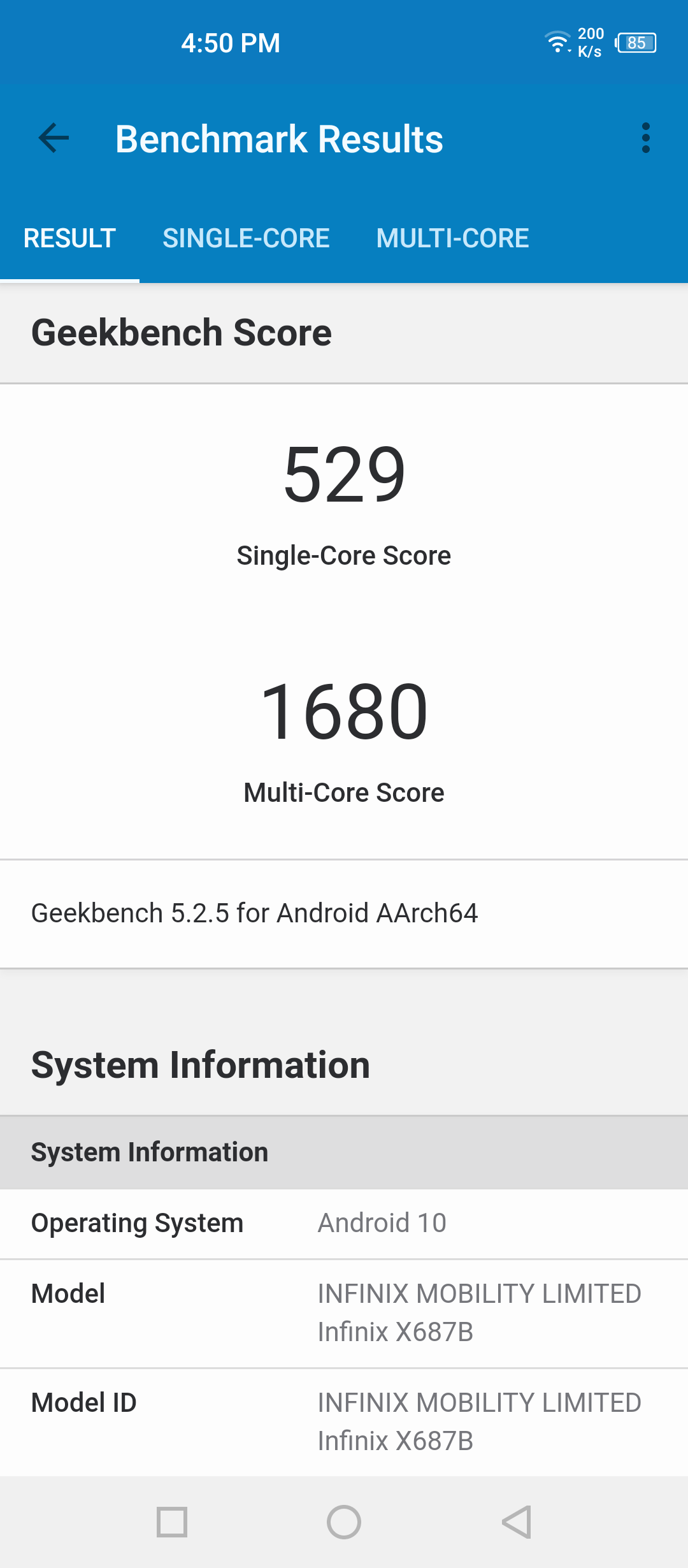 Geekbench5 Benchmark