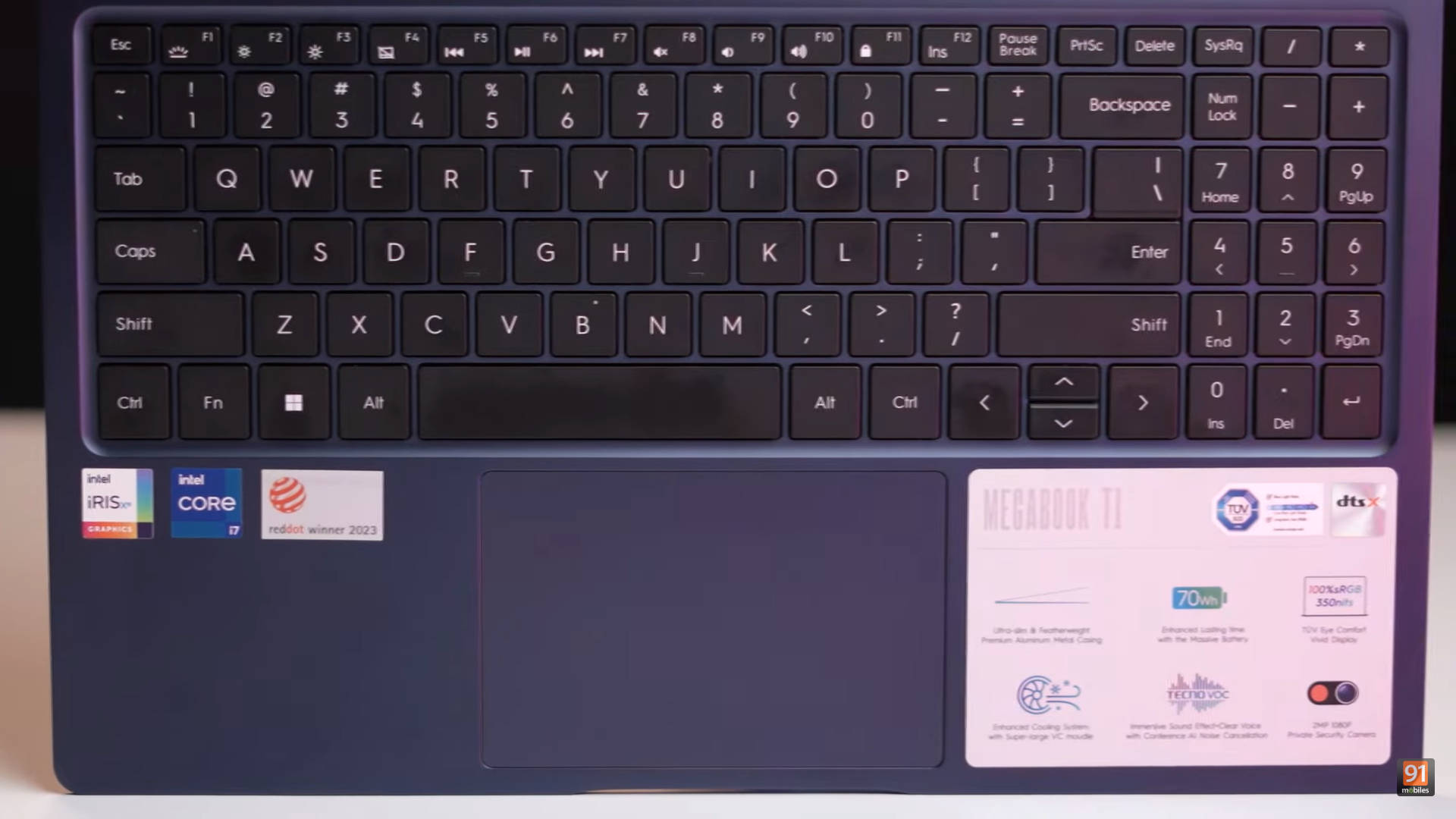 Tecno MEGABOOK T1 Laptop (Core i7 11th Gen/16 GB/1 TB SSD/Windows 11)