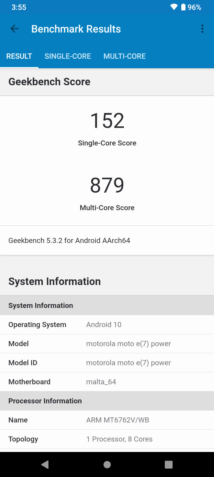 Geekbench5 Benchmark