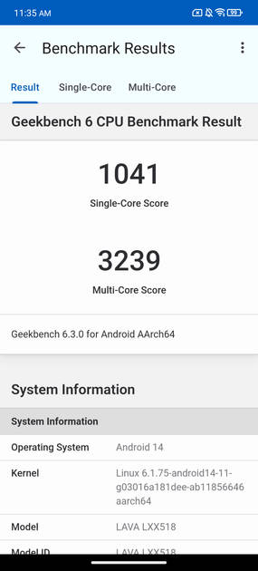 Geekbench6 Benchmark