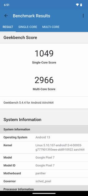 Geekbench5 Benchmark