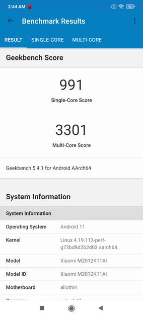 Geekbench5 Benchmark