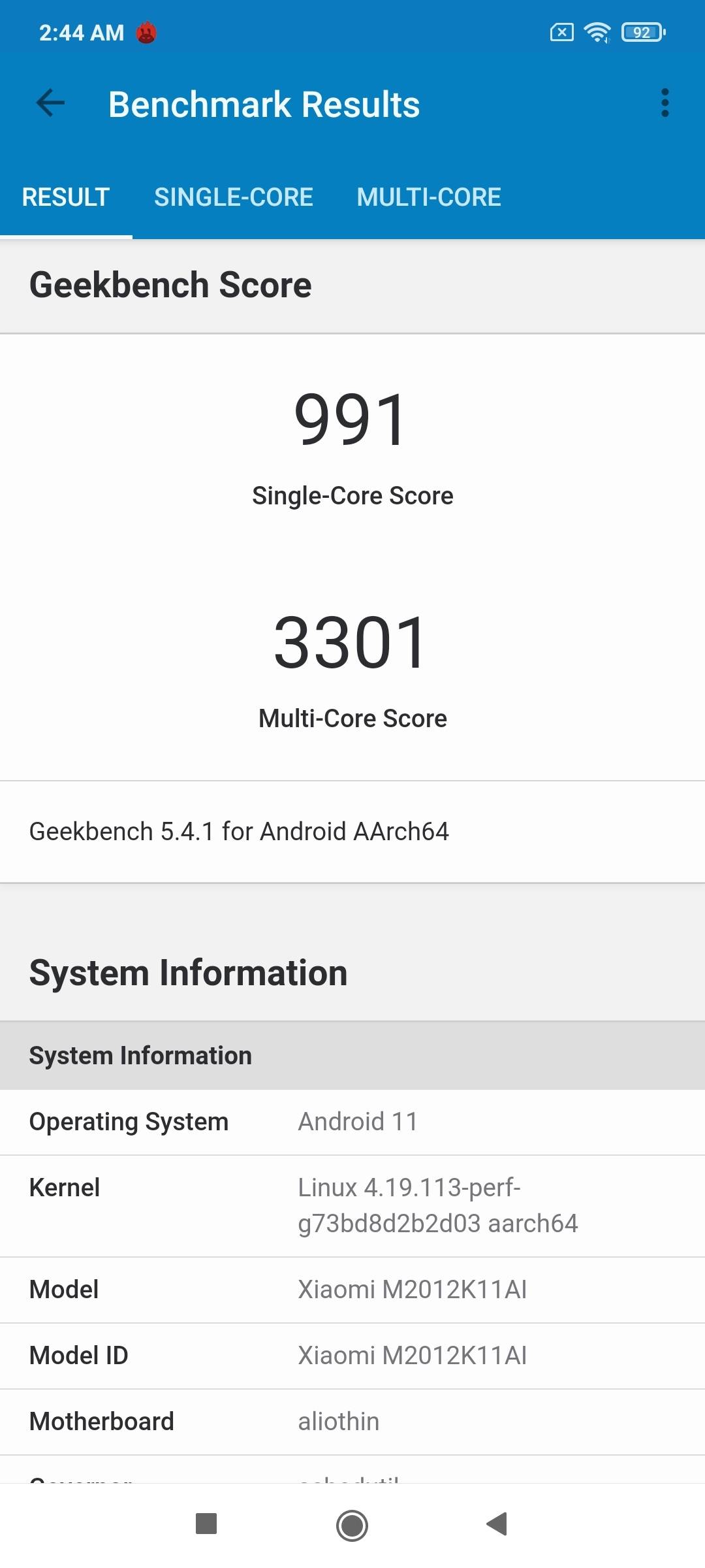 Benchmarks