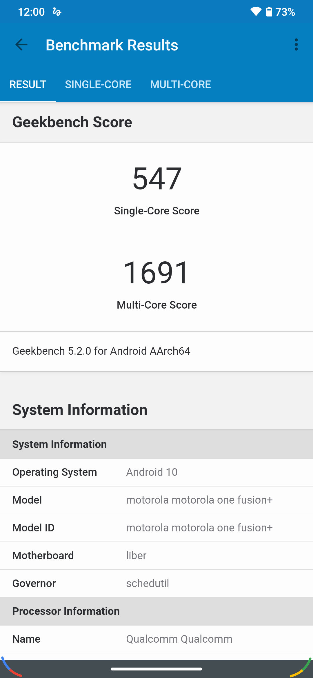 Geekbench5 Benchmark