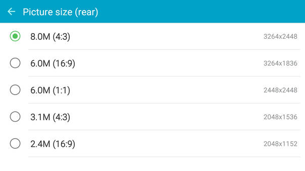 samsung on5 display size