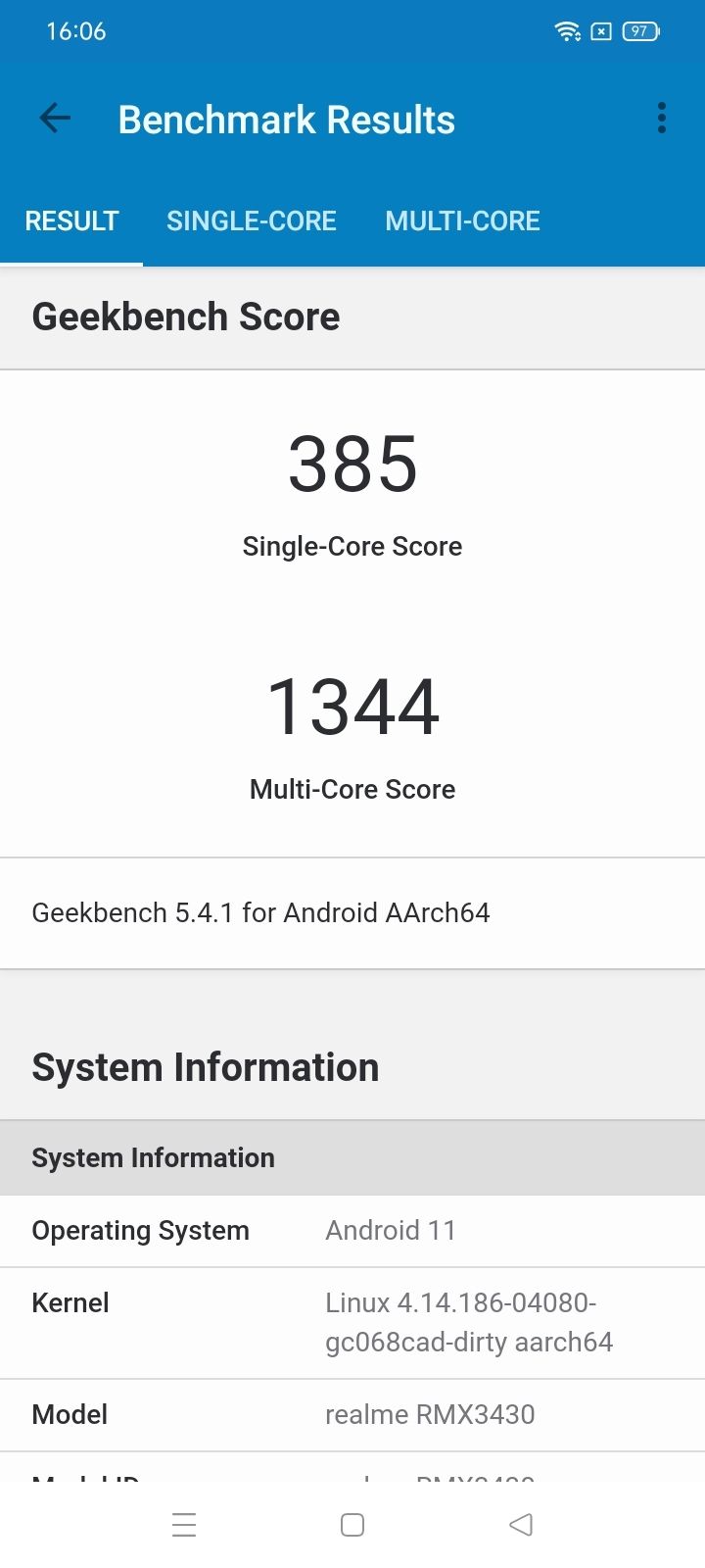Geekbench5 Benchmark