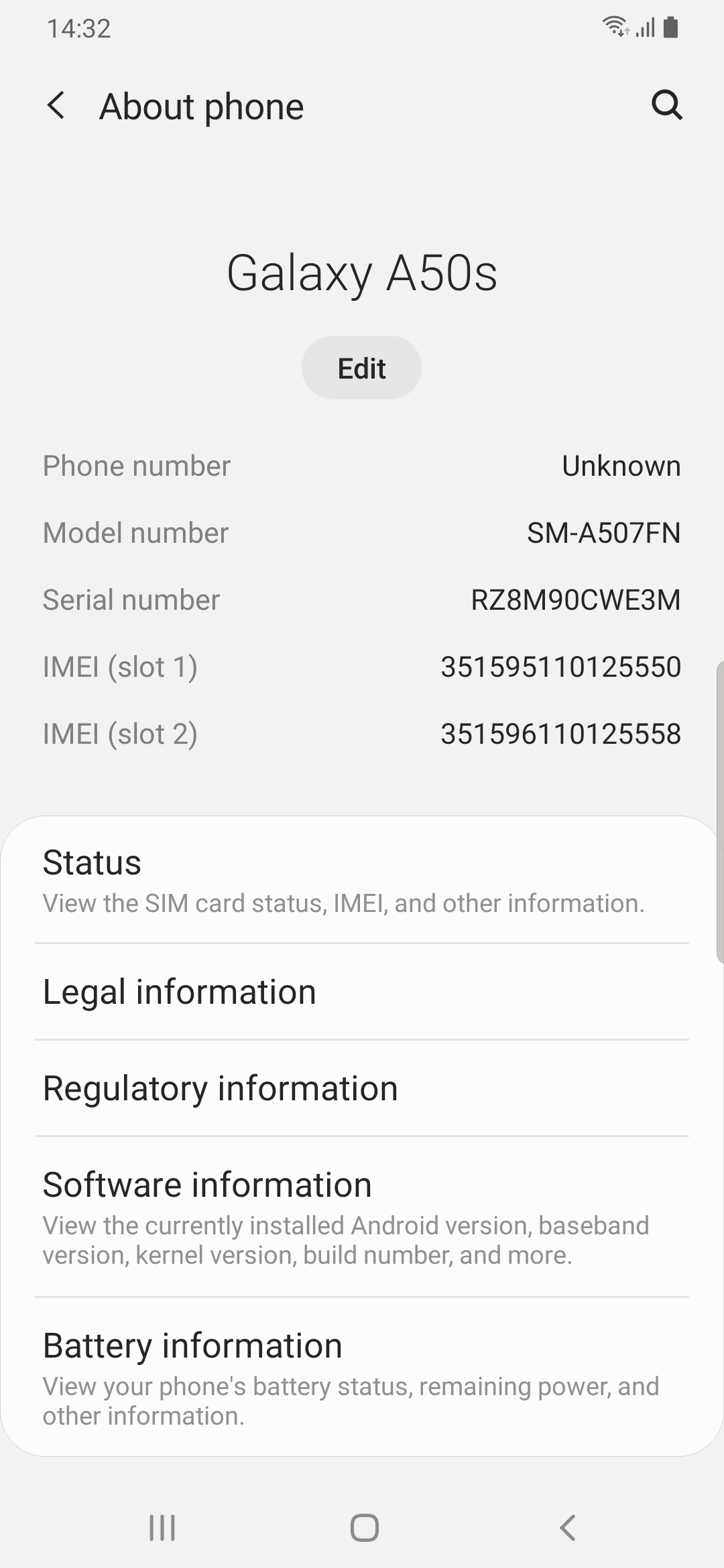 samsung a50s camera sensor details
