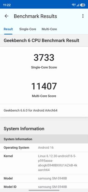 Geekbench6 Benchmark