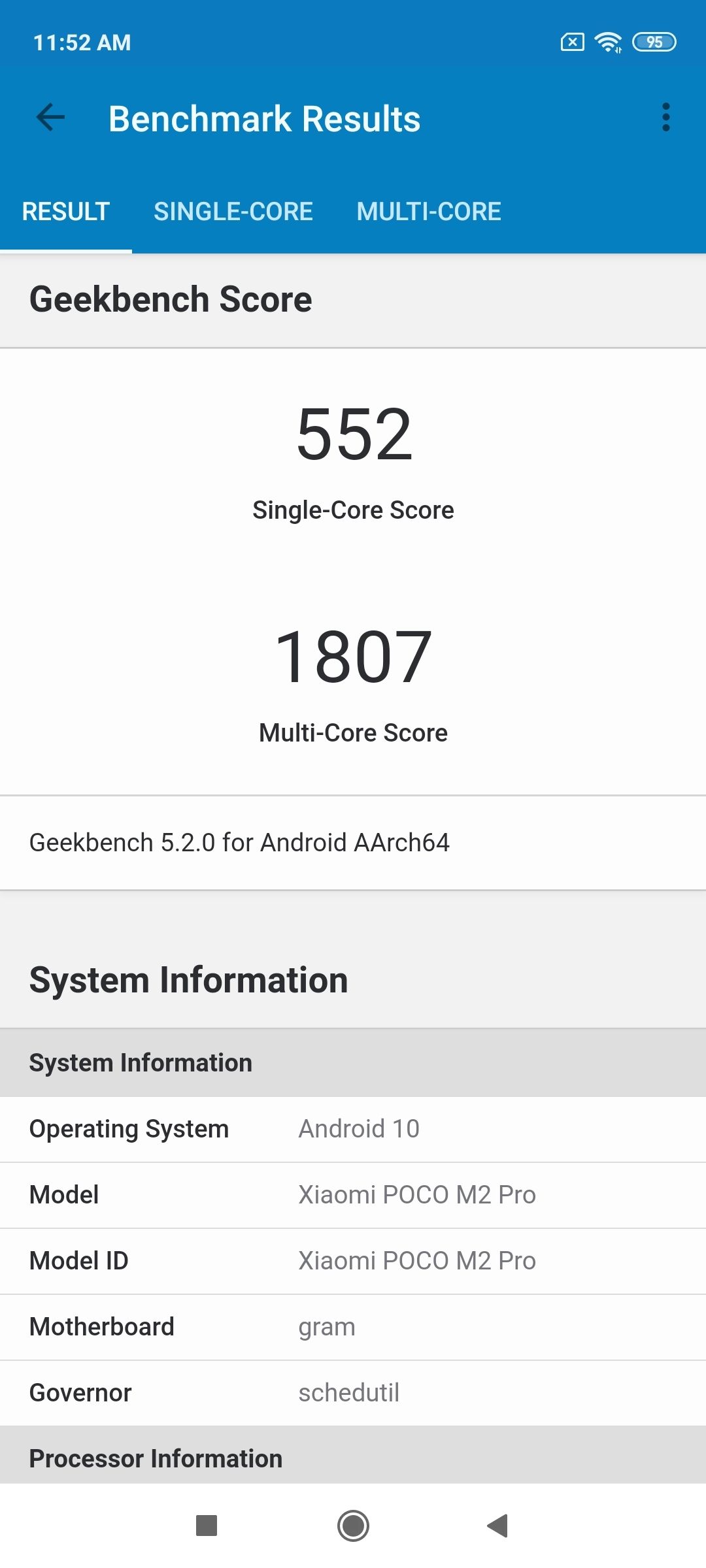 Geekbench5 Benchmark