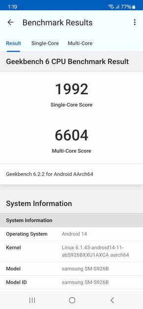 Geekbench6 Benchmark
