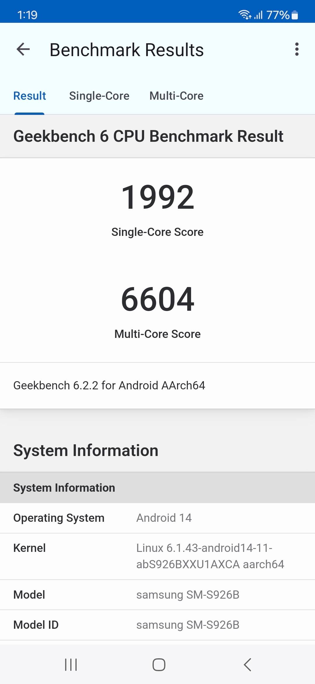 Benchmarks