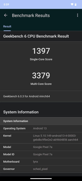 Geekbench6 Benchmark